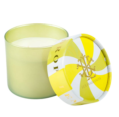 Lemon Drop 2 Wick Candle with Decorative Lid