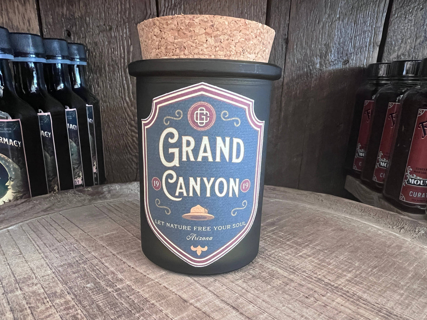 Grand Canyon Natl Park Badge Candle Arizona