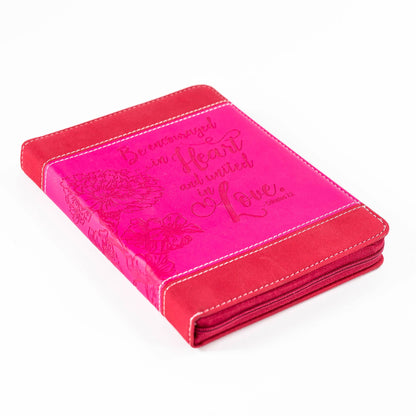 Divinity Boutique - Bible Journal - Pink floral, Colossians 2:2