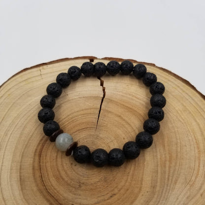 Volcano Stone Moonlight Stone Bracelet - Father's Day gift