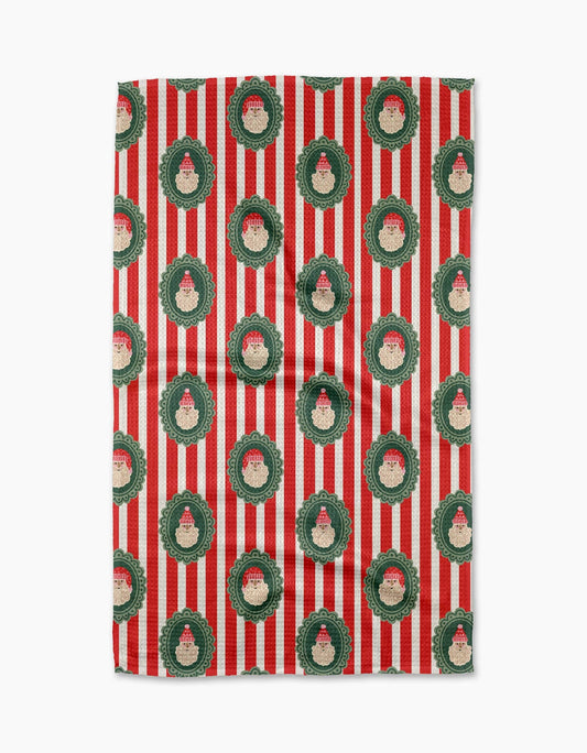 Geometry - Striped Santa Tea Towel