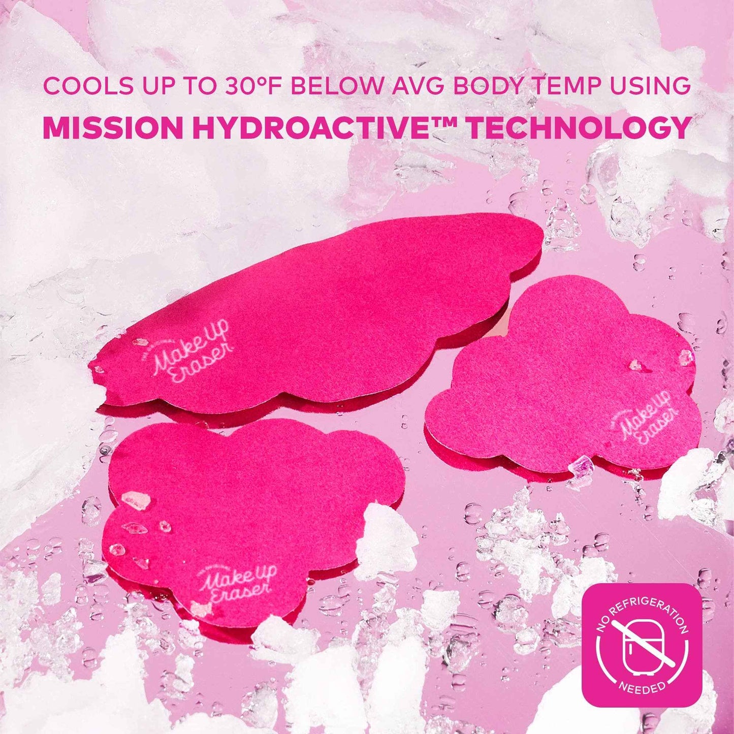 The Original MakeUp Eraser - Facial Cooling Clouds Reusable Patches | Instant Cooling