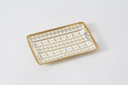 Small Tray Gold Trim