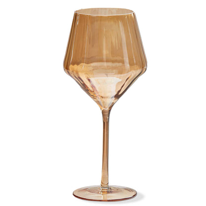 Wine Glass Amber Glass Everyday: Gold / Glass