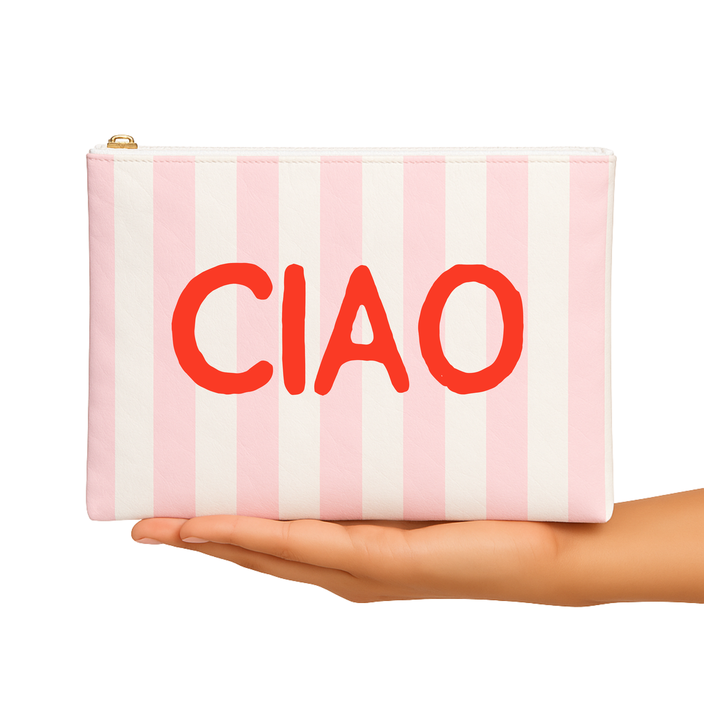 Aspen Lane - Valentines makeup pouch Ciao pink red valentines teen gift
