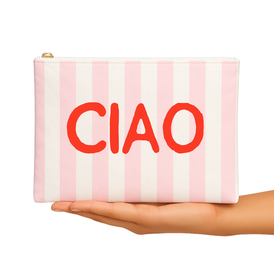 Aspen Lane - Valentines makeup pouch Ciao pink red valentines teen gift