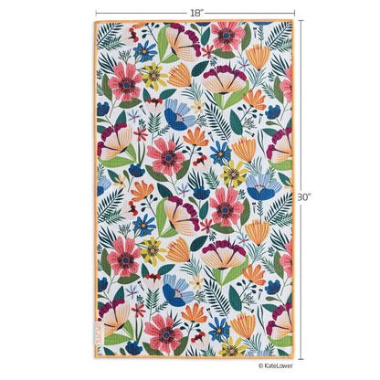Fields Of Flowers Microfiber Hand Towel