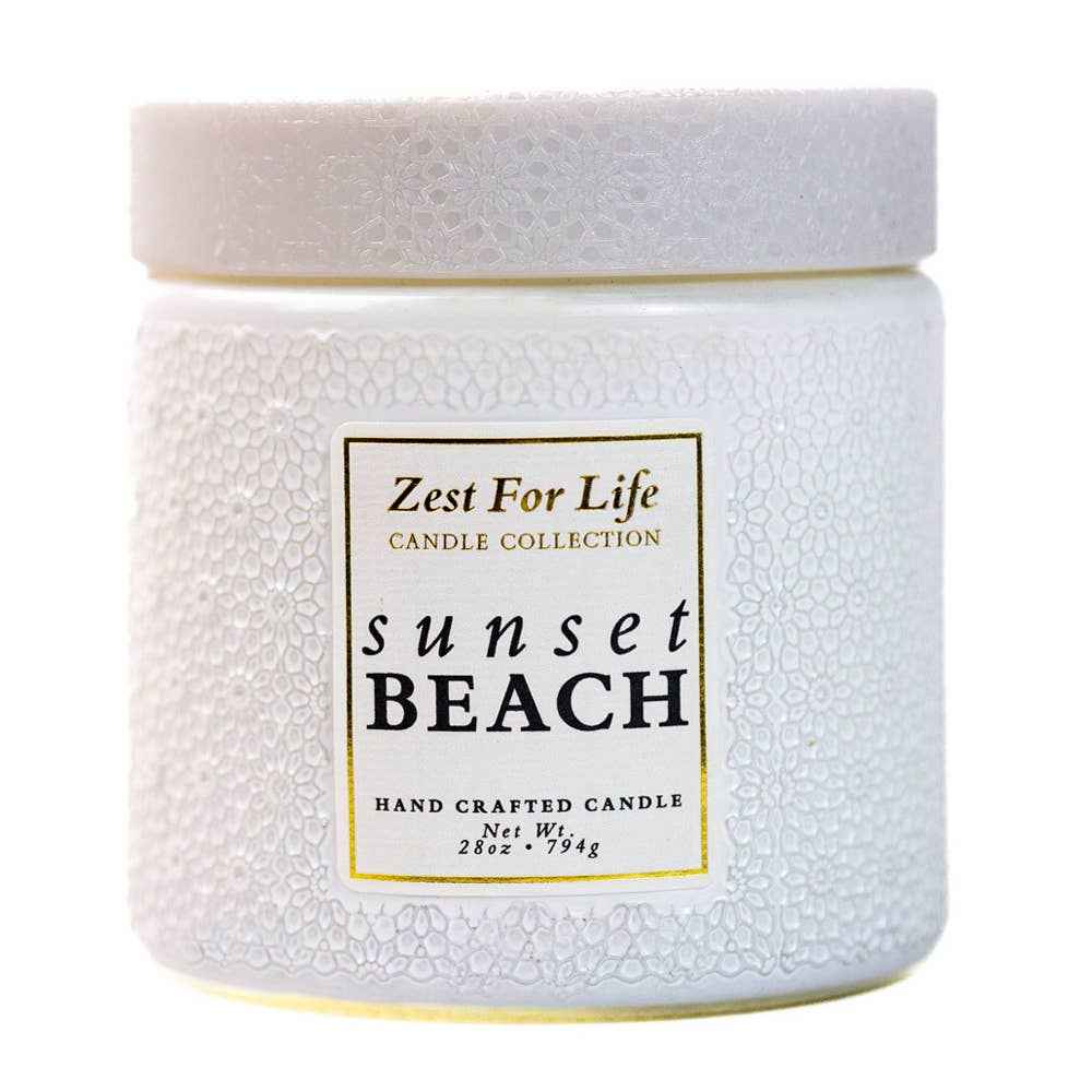 Sunset Beach – 28oz Zest For Life Luxury Candle