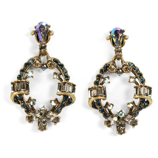 Crystal Loop Earrings