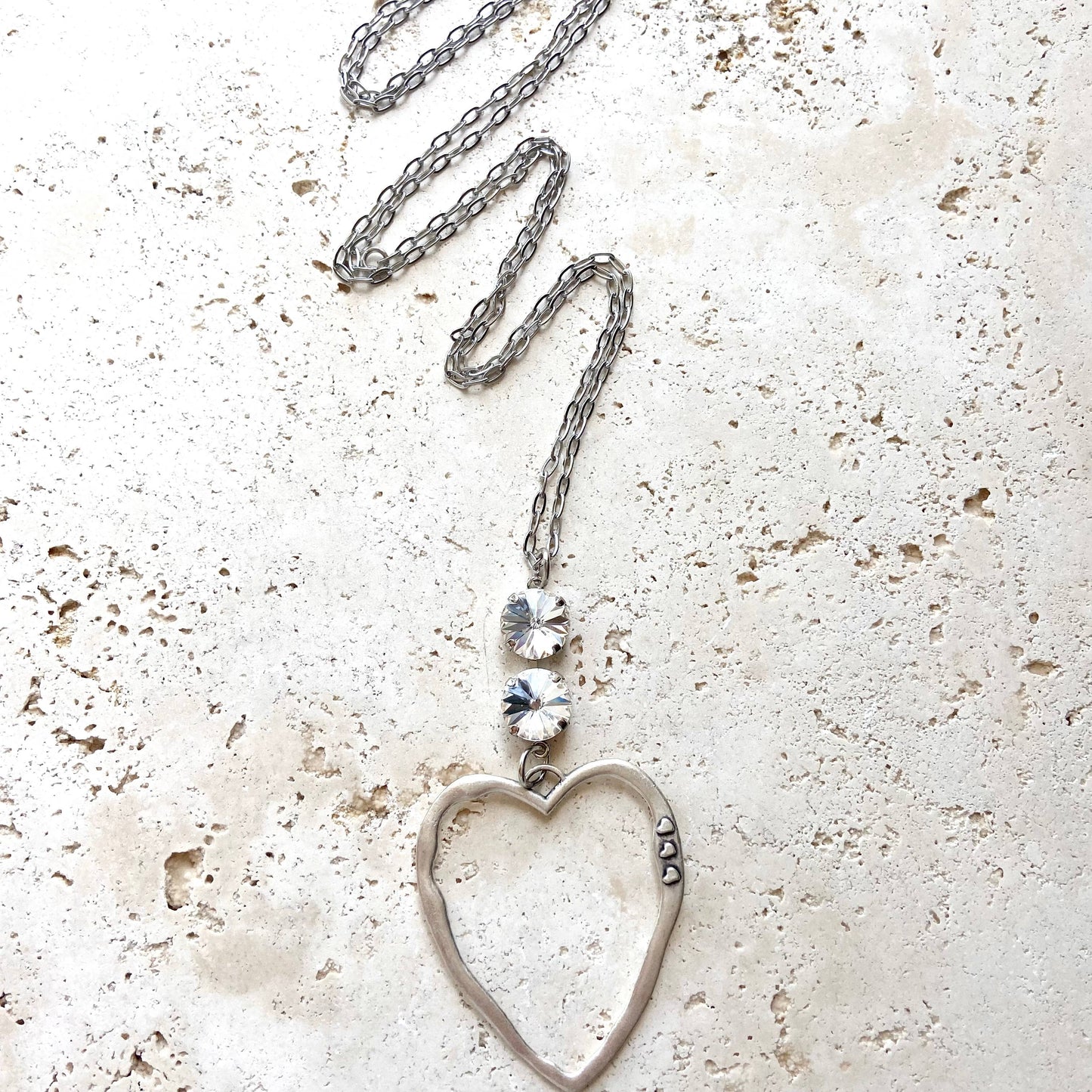 Heart Swarovski necklace