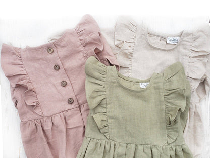 Gabriella Sleeveless Romper 3pc Set