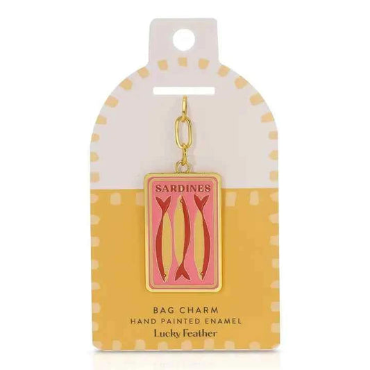 Enamel Bag Charm - Sardines
