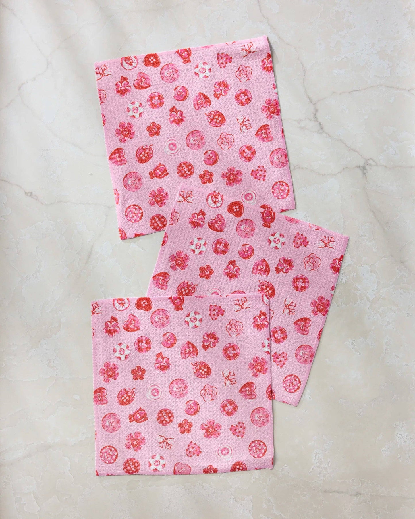 Collecting Buttons Dishcloth Set