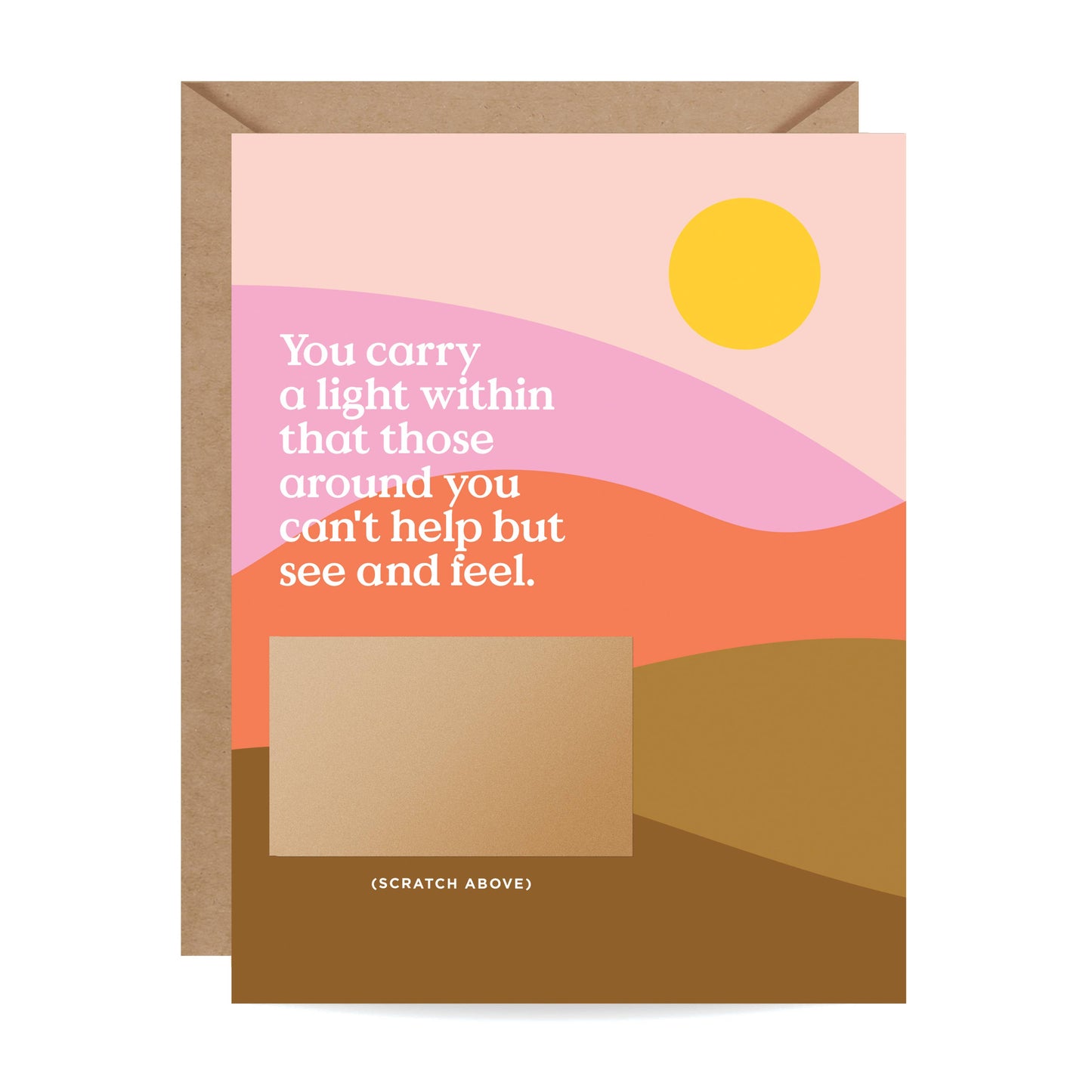 Scratch-off Card - You Carry a Light - Encouragement