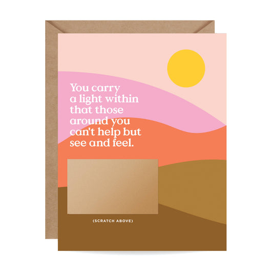 Tarjeta Raspadita - Llevas una Luz - Ánimo