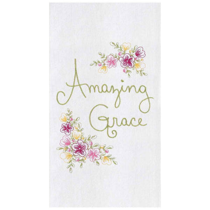 Amazing Grace Floral Kitchen Towel