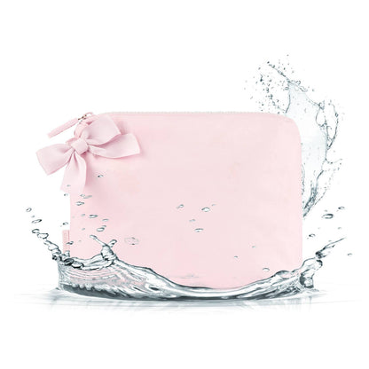 Case-Mate Ballet Pink Bow Waterproof Zip Pouch