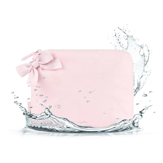 Case-Mate Ballet Pink Bow Waterproof Zip Pouch