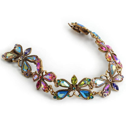 Joyería Sweet Romance - Pulsera vintage de luciérnaga arcoíris BR558