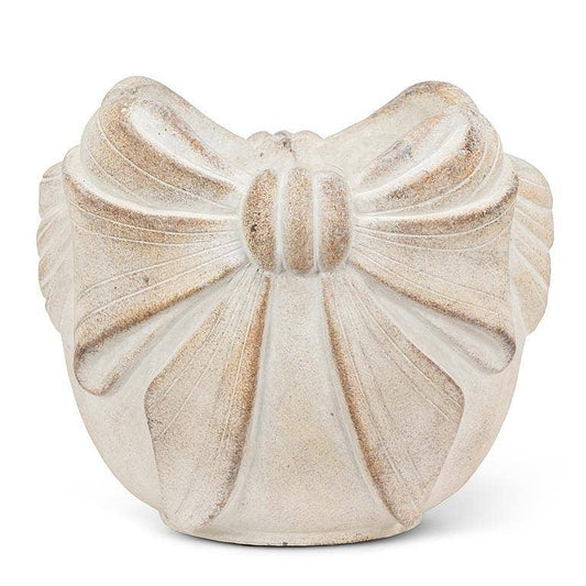 Large Bow Edged Planter-7"H