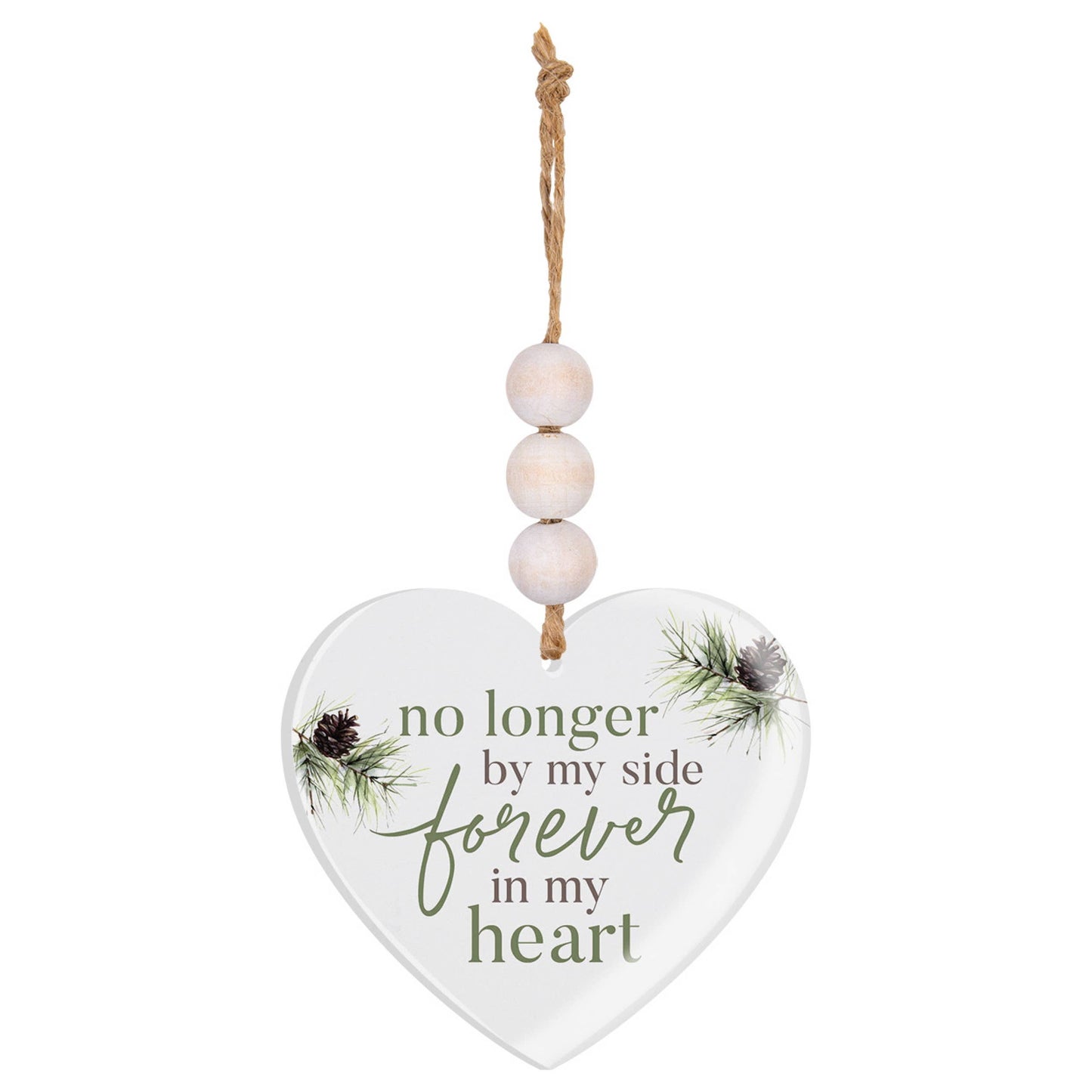 No Longer by My Side Forever in My Heart Acrylic String Sign