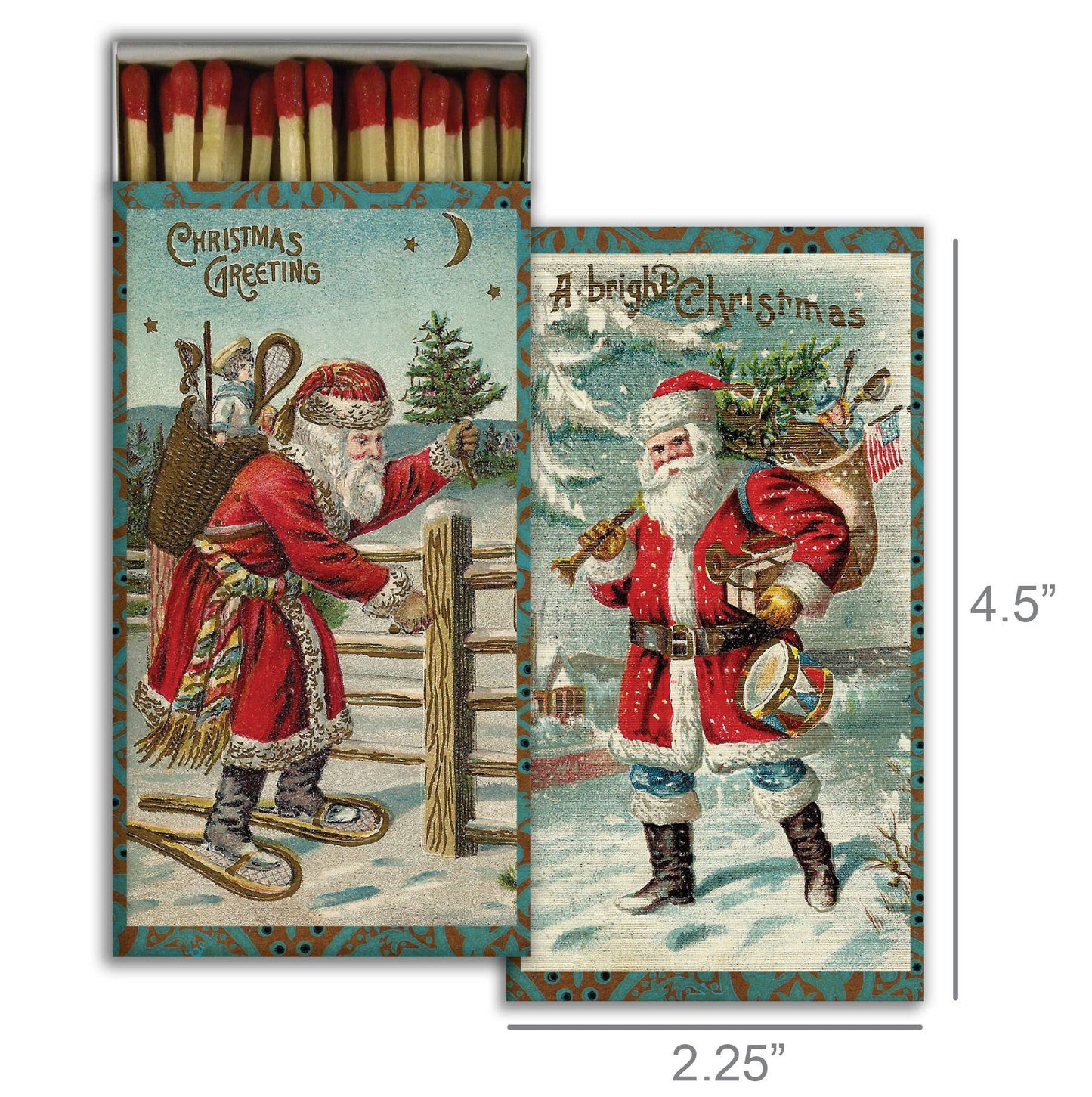 Matches Vintage Santa