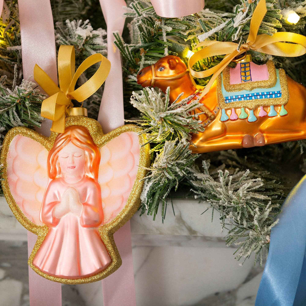 Nativity Camel Blown Glass Christmas Ornament – 2026 First Edition
