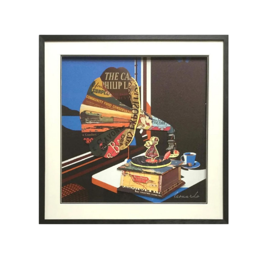 3D Collage Art | Gramophone (26"x26")