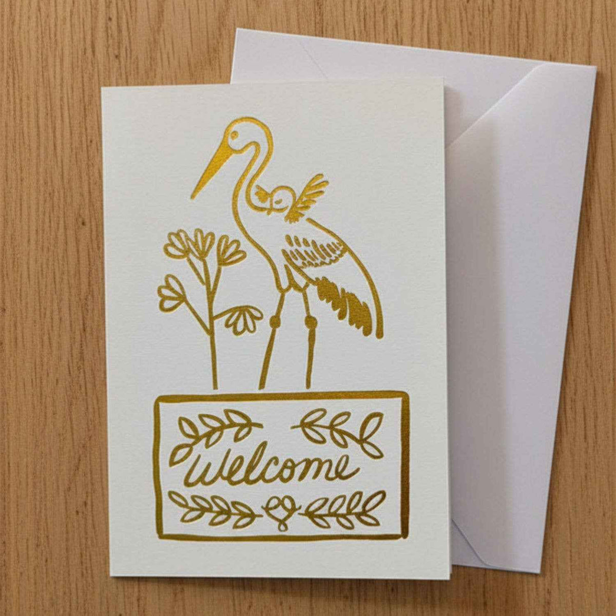 Enclosure Card - Welcome Stork