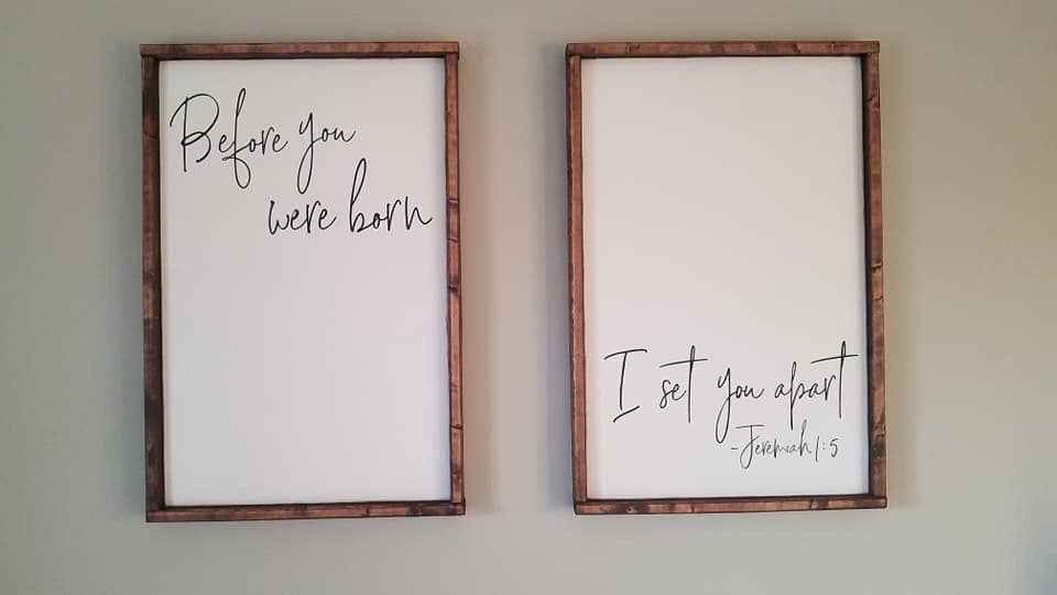 This Phrase of Life - Before you were born i set you apart [FREE SHIPPING!]
