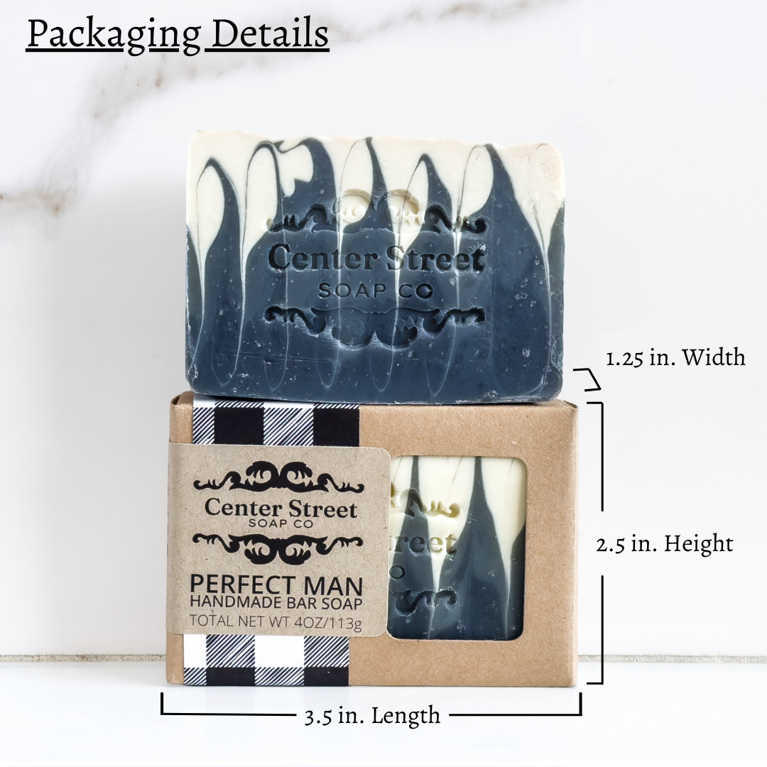 Perfect Man Vegan Handmade Bar Soap For Men - 4oz