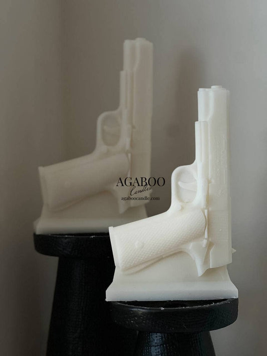 Gun Candle 7x4.5in - Funny