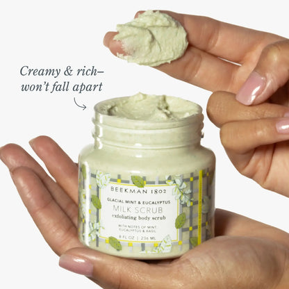 Beekman 1802 - Glacial Mint & Eucalyptus Milk Scrub Exfoliating Body Scrub