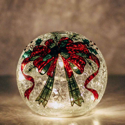 Celebration LED Glass Orb – Christmas Holiday Home Decor