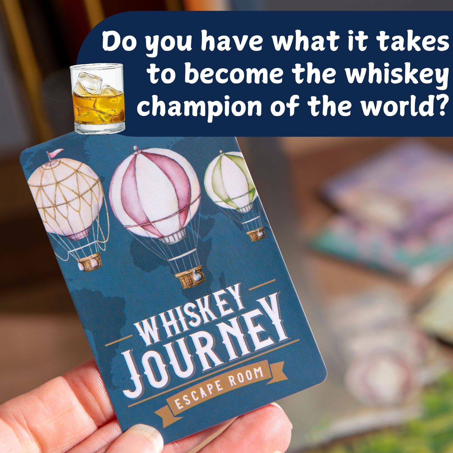 Whiskey Escape Room Puzzle Game - Men's Gifts for Christmas
