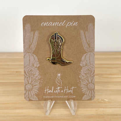 Cowboy Boots Enamel Pin