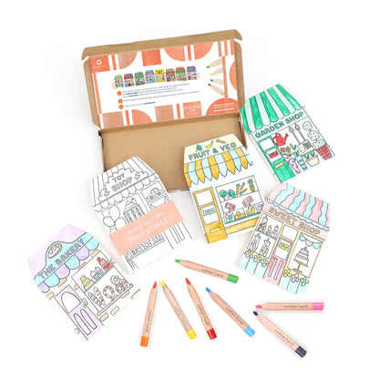 Cotton Twist - Colour Your Own High Street Kit With Watercolour Pencils