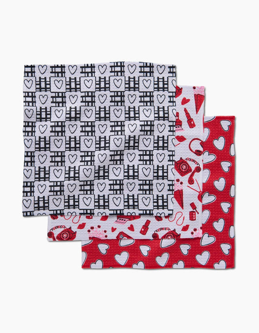 Geometry - Classic Loving Dishcloth Set