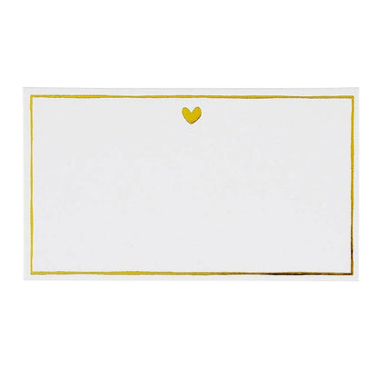 Santa Barbara Design Studio de Creative Brands - Tarjetas de lugar con lámina dorada - Corazón