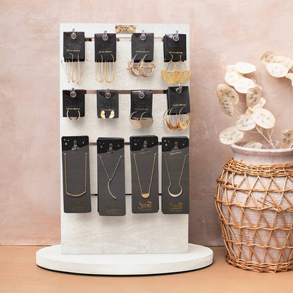 Large White Spinning Counter Display