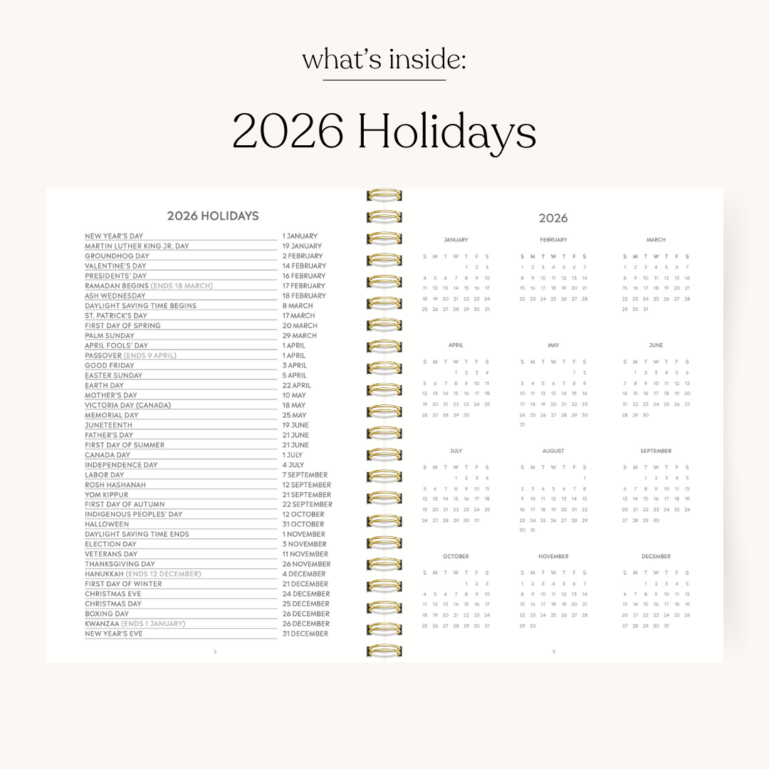 Elyse Breanne Design - Porcelain 2026 Yearly Planner