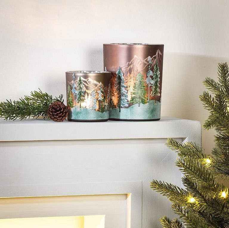 Small Frost Trees Votive