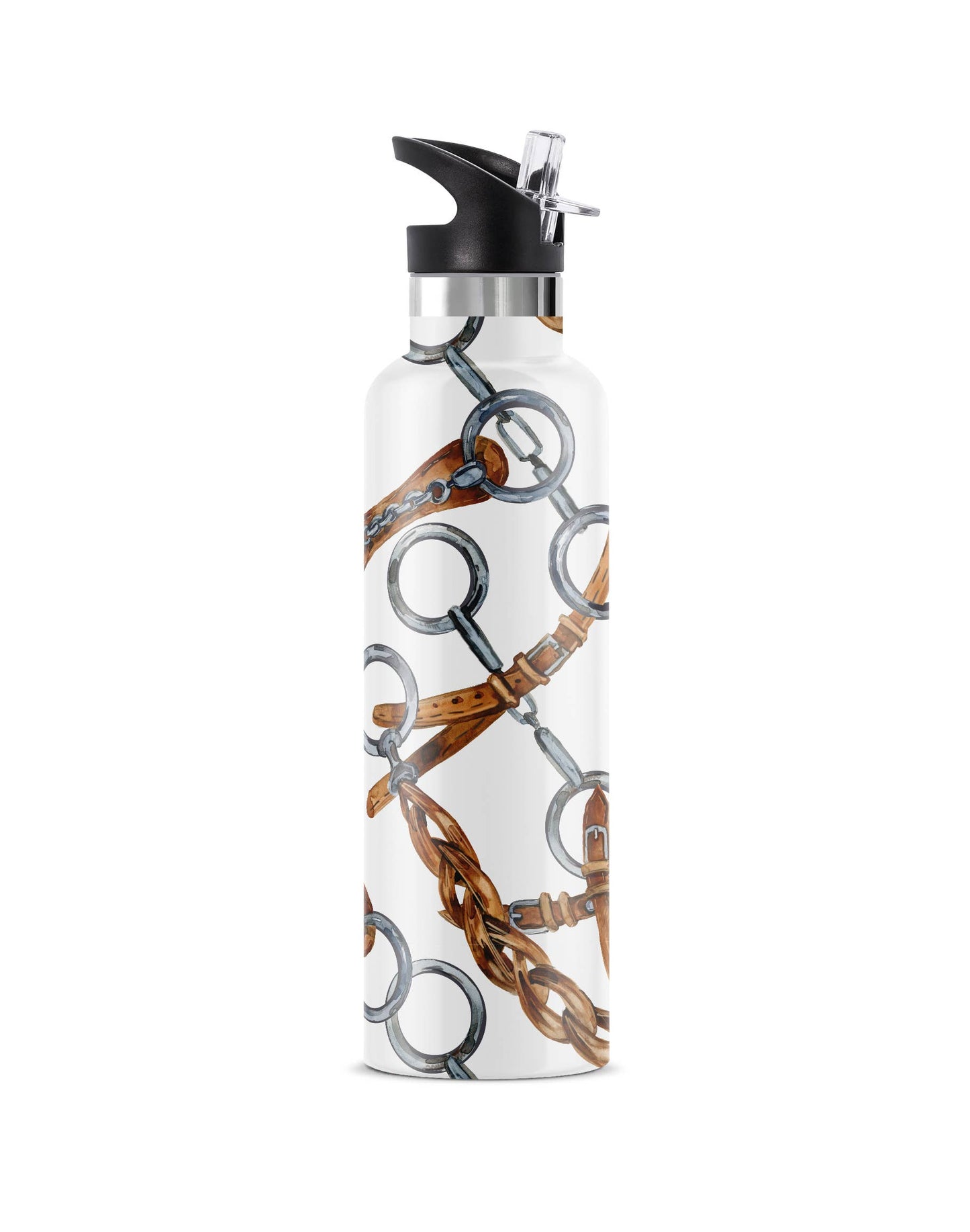 Equestri | Horse Tack Scarf Insulated Water Bottle 25oz