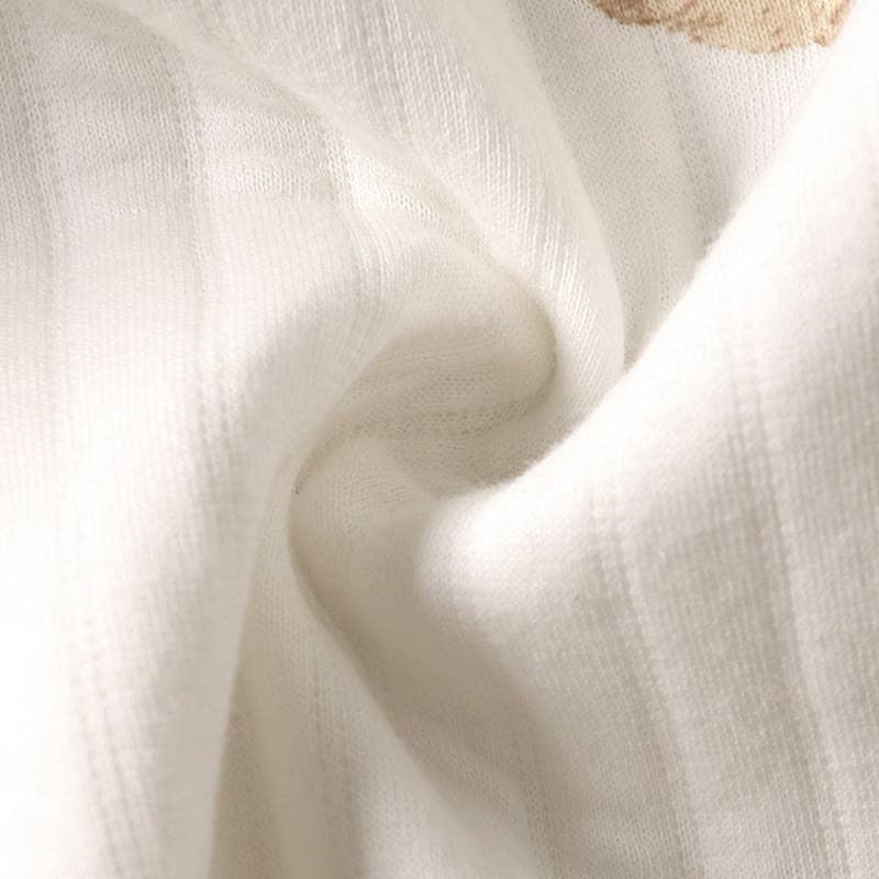 Baby Bear Kimono Romper: Beige