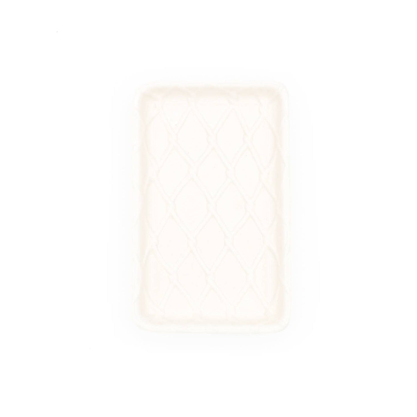 8 Oak Lane - White Textured Soap Dish
