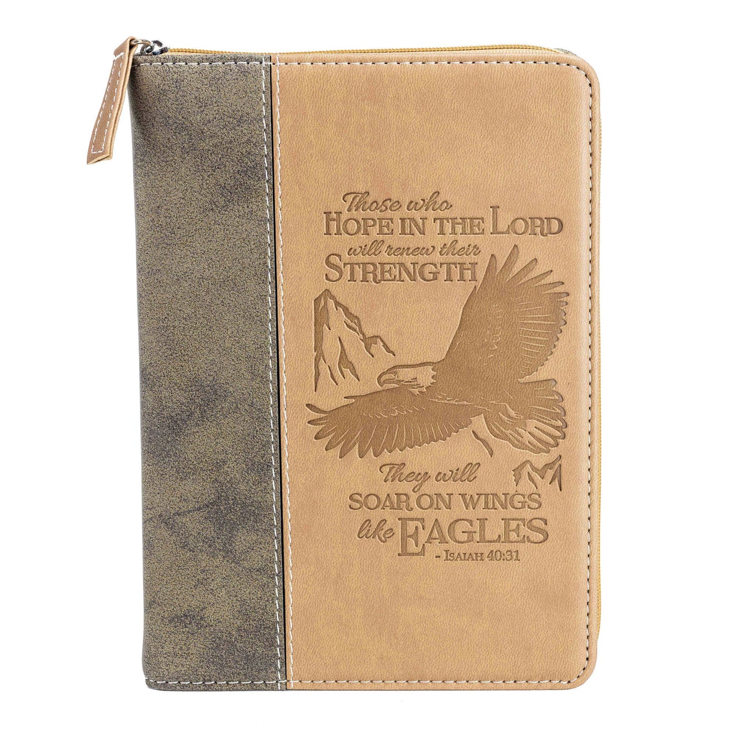 Divinity Boutique - Divine Details: Zippered Journal Brown Wings Of Eagles