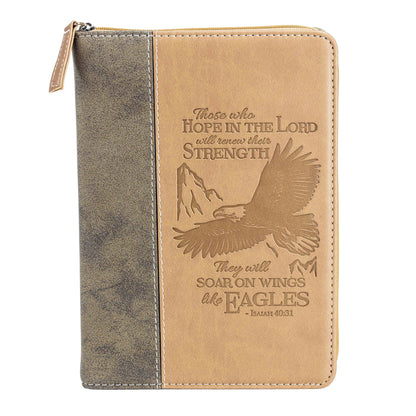 Divinity Boutique - Divine Details: Zippered Journal Brown Wings Of Eagles