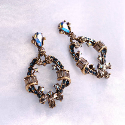 Crystal Loop Earrings