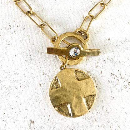 Lord’s Prayer religious medallion non tarnishing jewelry 