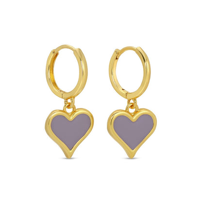 Colorful Heart Drop Huggies